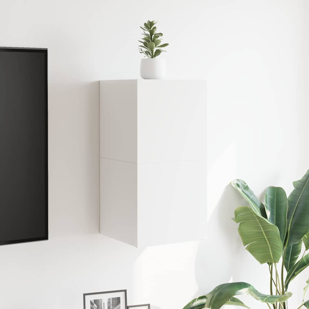 Wall Mounted TV Cabinets 2 pcs White 30.5x30x30 cm