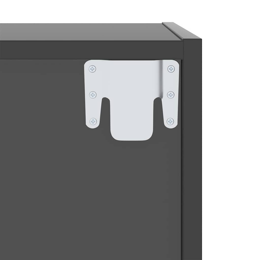 Wall-mounted TV Cabinet High Gloss Grey 37x37x142.5 cm Engineered Wood