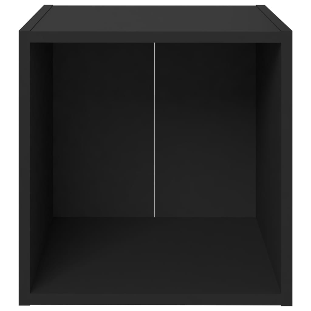 TV Cabinets 4 pcs Black 37x35x37 cm Engineered Wood