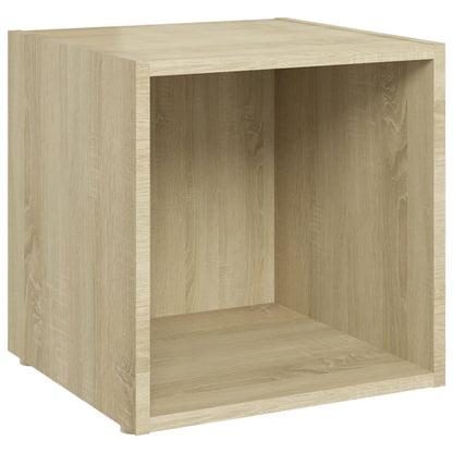 TV Cabinets 2 pcs Sonoma Oak 37x35x37 cm Engineered Wood