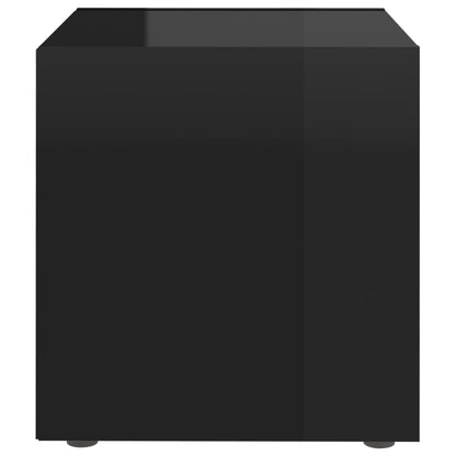 TV Cabinets 2 pcs High Gloss Black 37x35x37 cm Engineered Wood