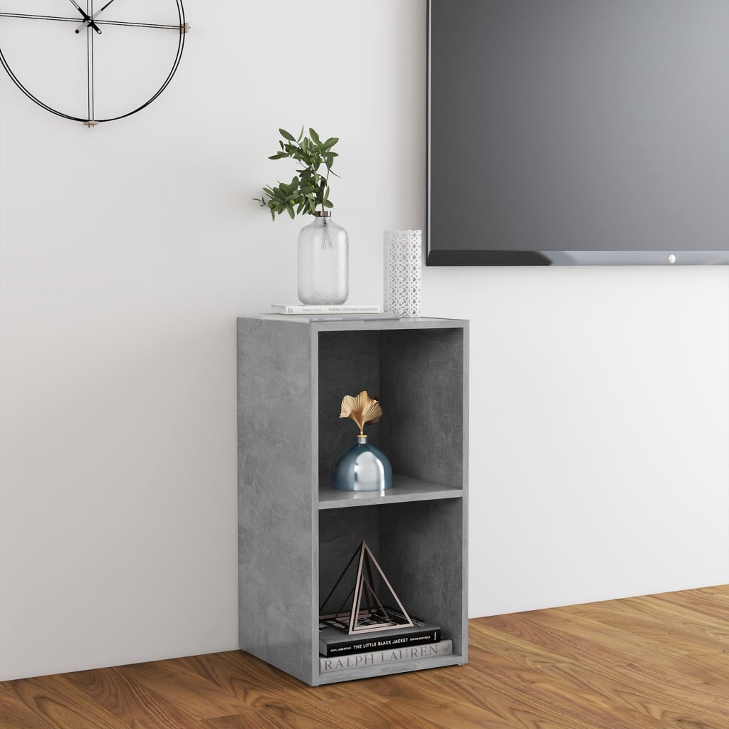 TV Cabinet Concrete Grey 72x35x36.5 cm Engineered Wood