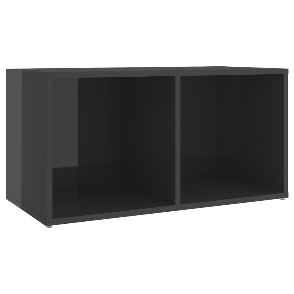 TV Cabinet High Gloss Grey 72x35x36.5 cm Engineered Wood