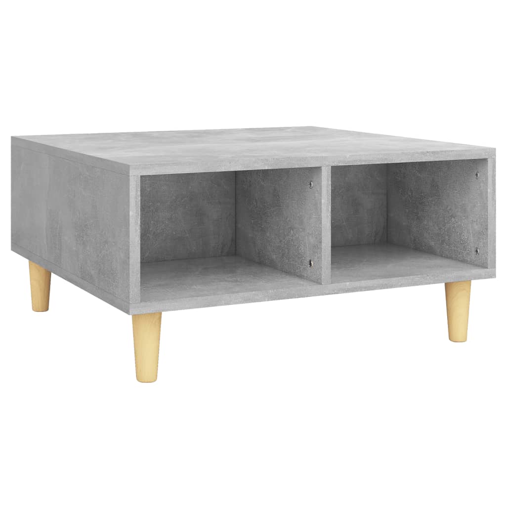 Coffee Table Concrete Grey 60x60x30 cm Engineered Wood