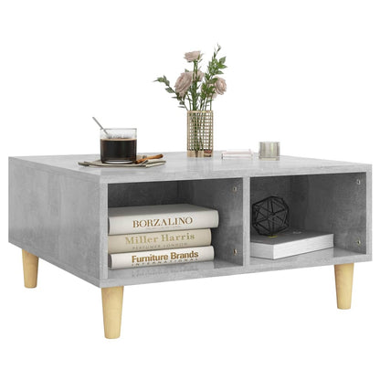 Coffee Table Concrete Grey 60x60x30 cm Engineered Wood