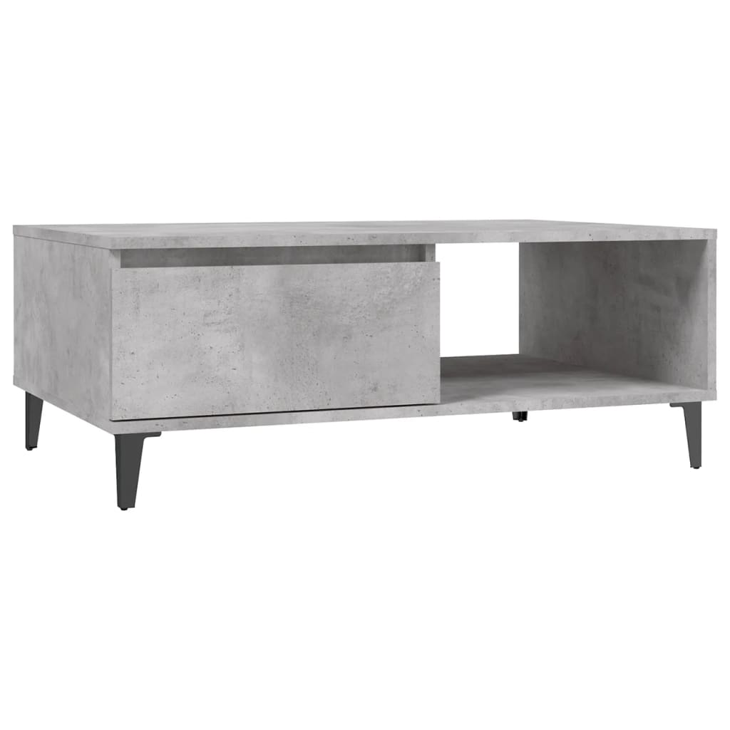 Coffee Table Concrete Grey 90x60x35 cm Engineered Wood