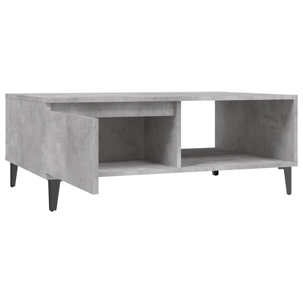 Coffee Table Concrete Grey 90x60x35 cm Engineered Wood