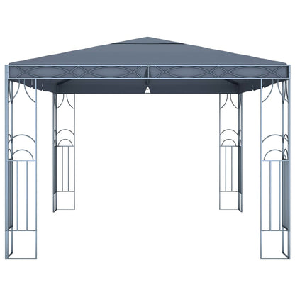 Gazebo with LED String Lights 400x300 cm Anthracite