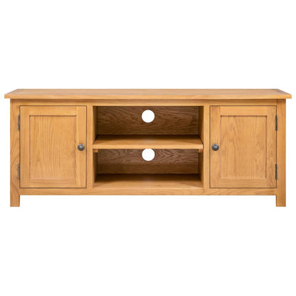 TV Cabinet 110x35x44 cm Solid Oak Wood