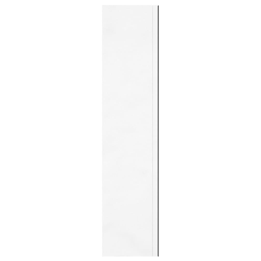 Bathroom Mirror Cabinet 60x15x75 cm MDF Shining White