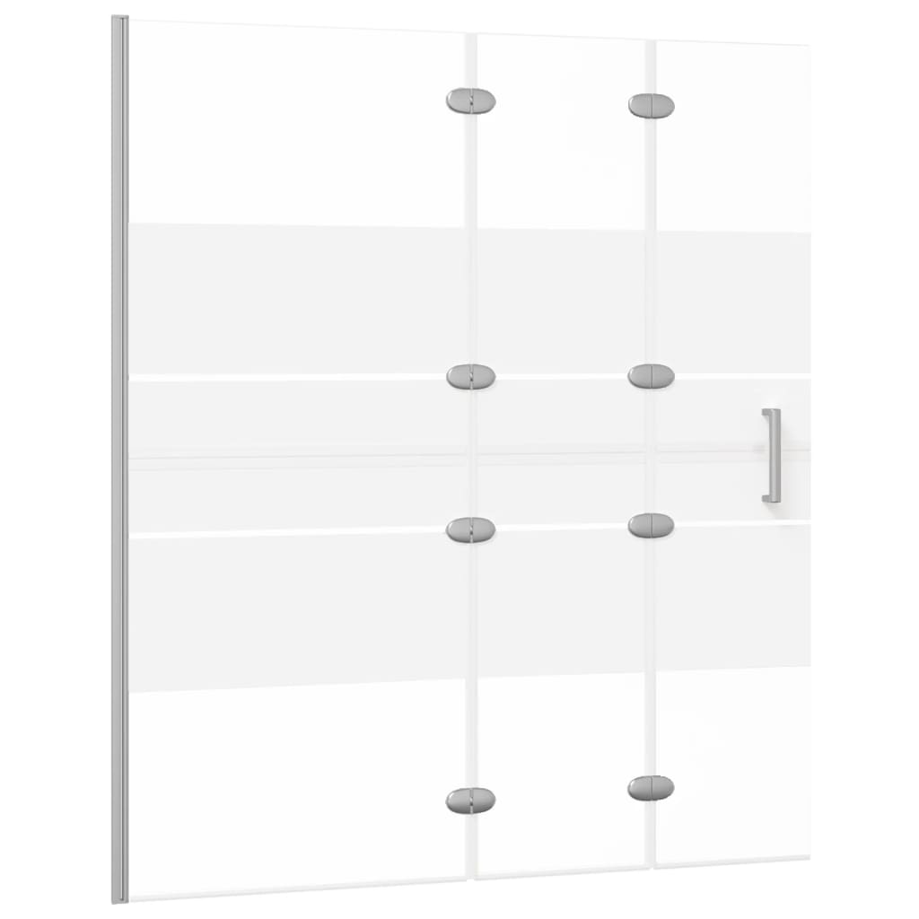 Folding Shower Enclosure ESG 120x140 cm White