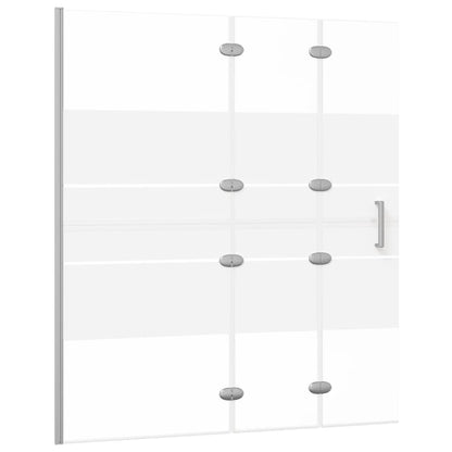 Folding Shower Enclosure ESG 120x140 cm White