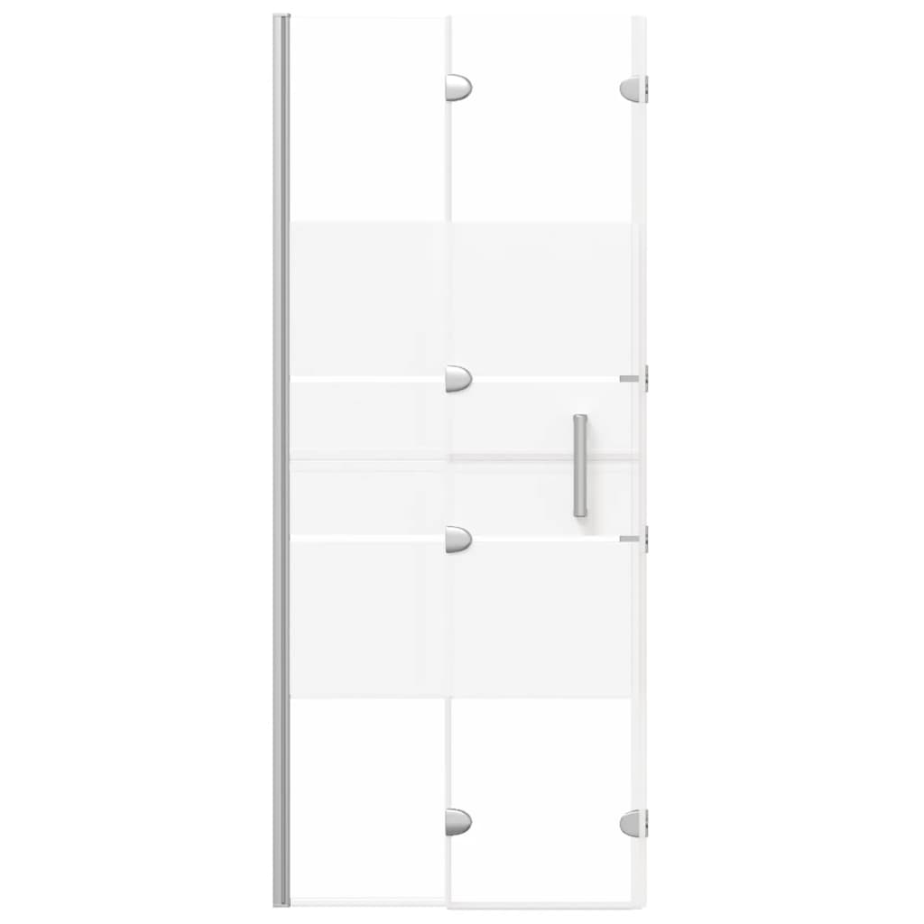 Folding Shower Enclosure ESG 120x140 cm White