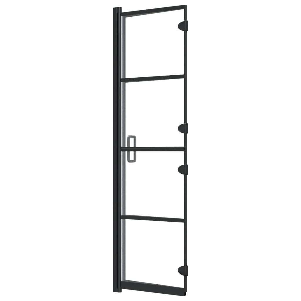 Folding Shower Enclosure ESG 80x140 cm Black