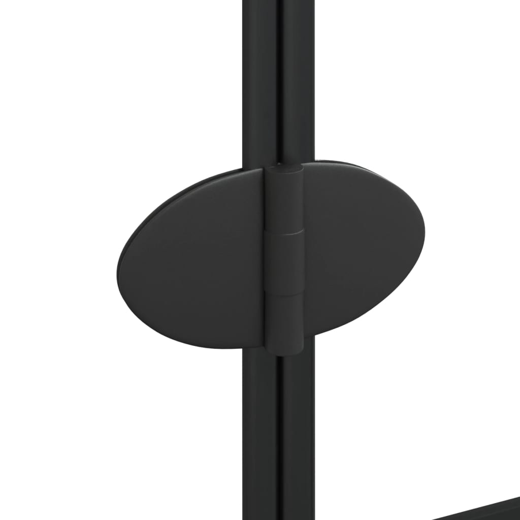 Folding Shower Enclosure ESG 80x140 cm Black