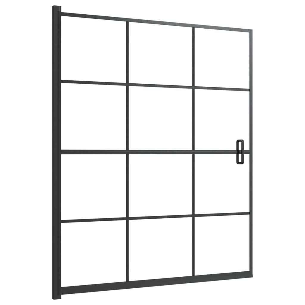 Shower Enclosure ESG 116x140 cm Black