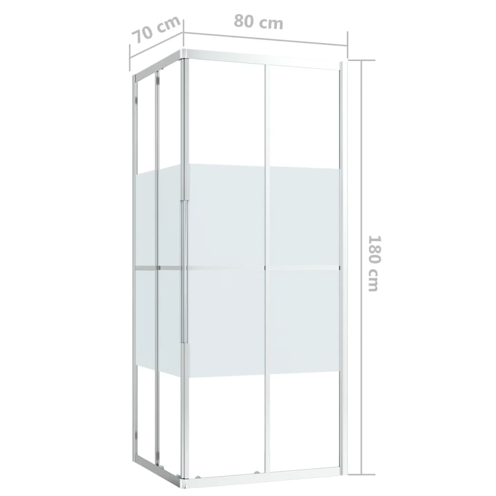 Shower Cabin ESG 80x70x180 cm