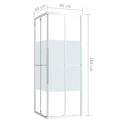 Shower Cabin ESG 80x80x180 cm