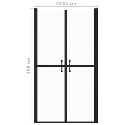 Shower Door Clear ESG (78-81)x190 cm