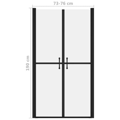 Shower Door Frosted ESG (73-76)x190 cm