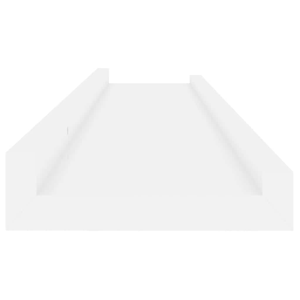 Wall Shelves 4 pcs High Gloss White 80x9x3 cm