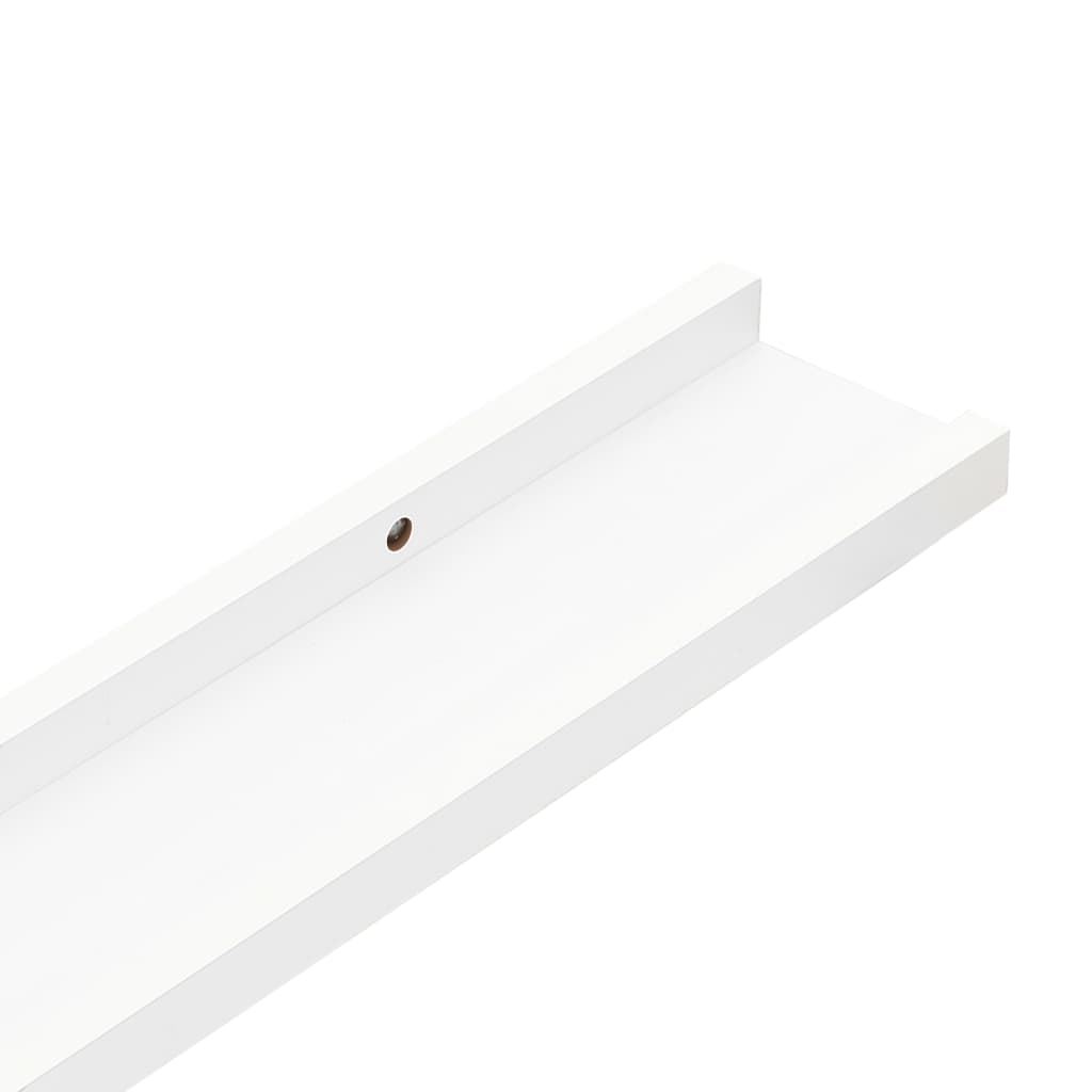 Wall Shelves 4 pcs White 115x9x3 cm