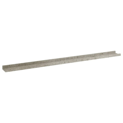 Wall Shelves 4 pcs Concrete Grey 115x9x3 cm