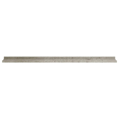 Wall Shelves 4 pcs Concrete Grey 115x9x3 cm