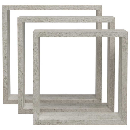Wall Cube Shelves 3 pcs Concrete Grey