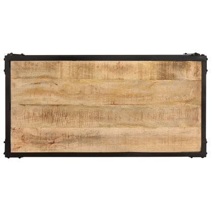 Coffee Table 90x45x35 cm Solid Rough Mango Wood