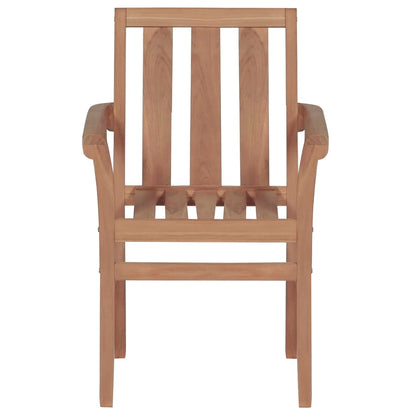 Stackable Garden Chairs 6 pcs Solid Teak Wood