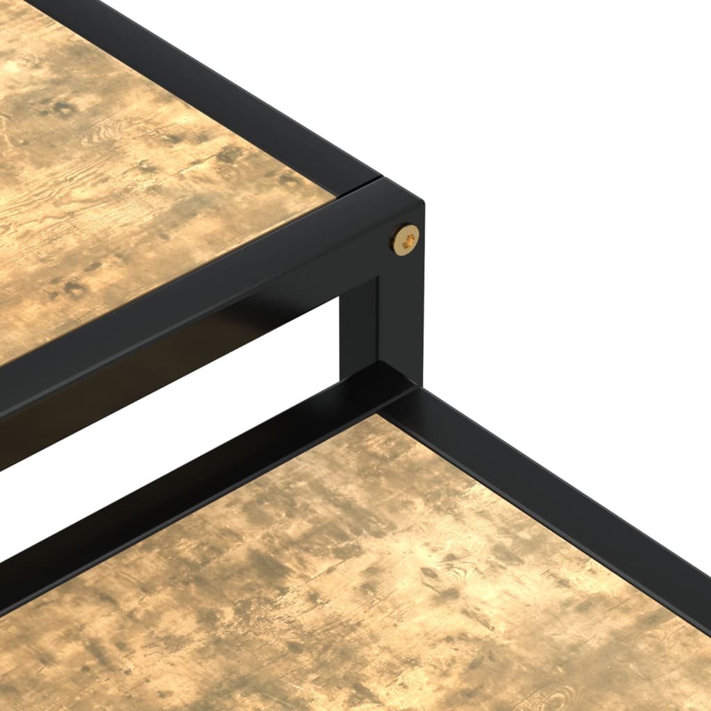 Tea Tables 2 pcs MDF Black and Yellow