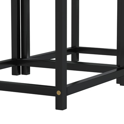 Tea Tables 2 pcs MDF Black