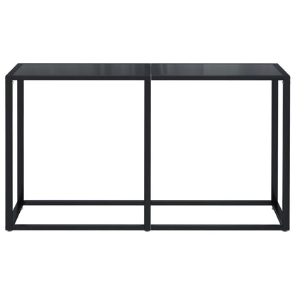 Console Table Black 140x35x75.5cm Tempered Glass