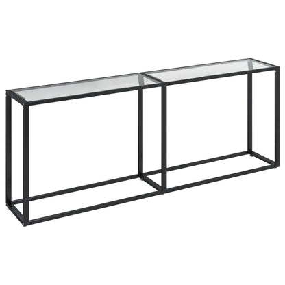 Console Table Transparent 200x35x75.5cm Tempered Glass