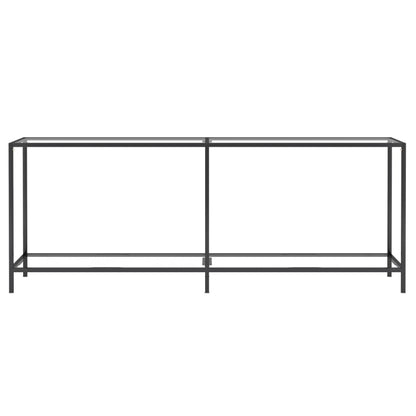 Console Table Transparent 200x35x75.5 cm Tempered Glass