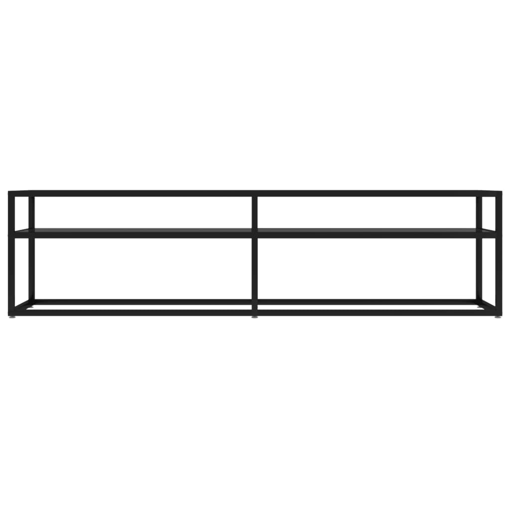 TV Cabinet Black 160x40x40.5 cm Tempered Glass