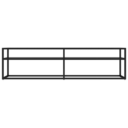 TV Cabinet Black 160x40x40.5 cm Tempered Glass