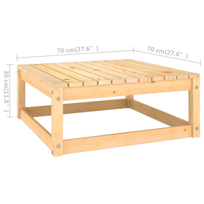 10 Piece Garden Lounge Set Solid Pinewood