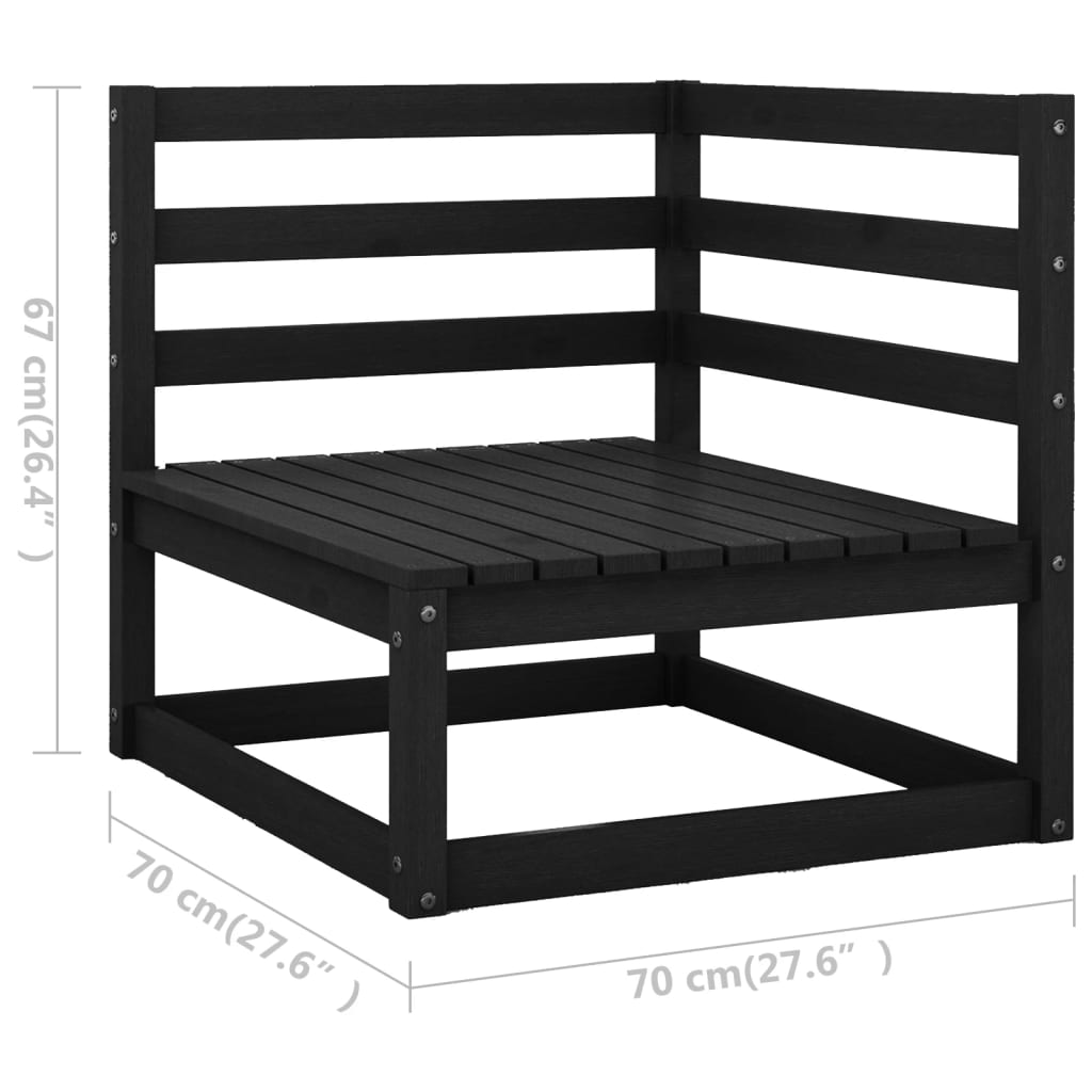 10 Piece Garden Lounge Set Solid Pinewood