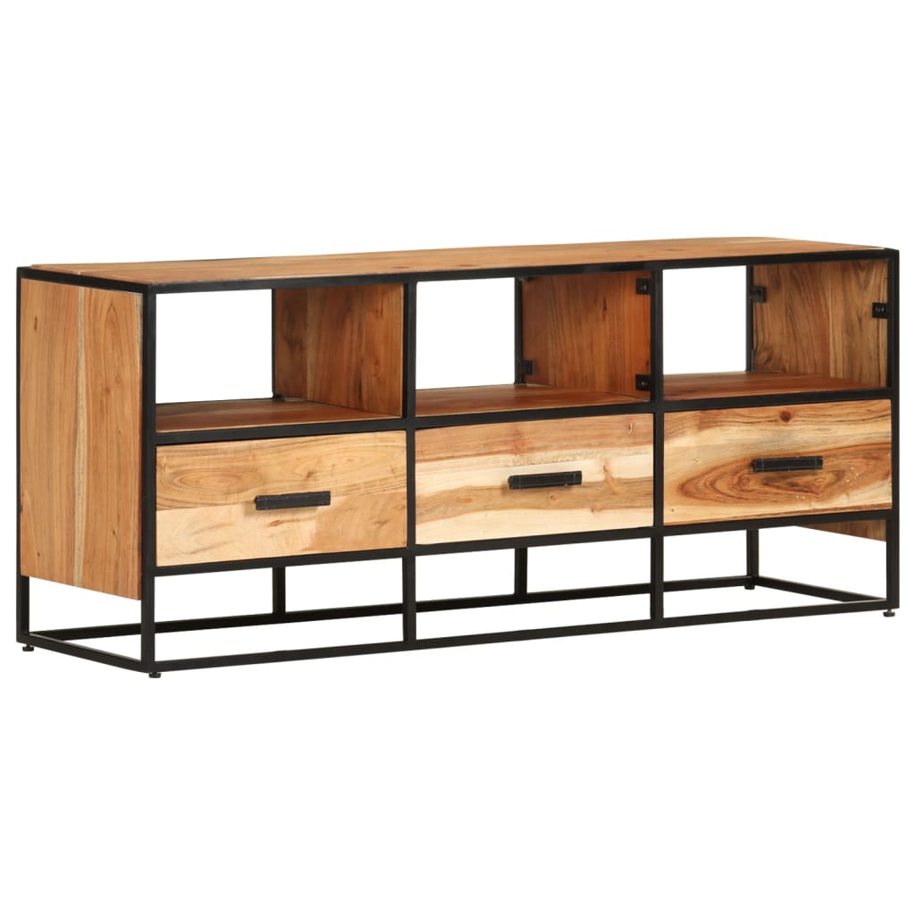 TV Cabinet 110x30x45 cm Solid Acacia Wood