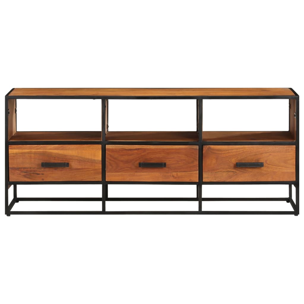 TV Cabinet 110x30x45 cm Solid Acacia Wood