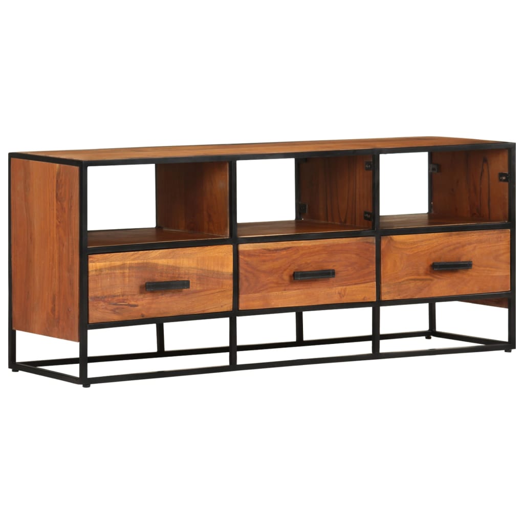 TV Cabinet 110x30x45 cm Solid Acacia Wood