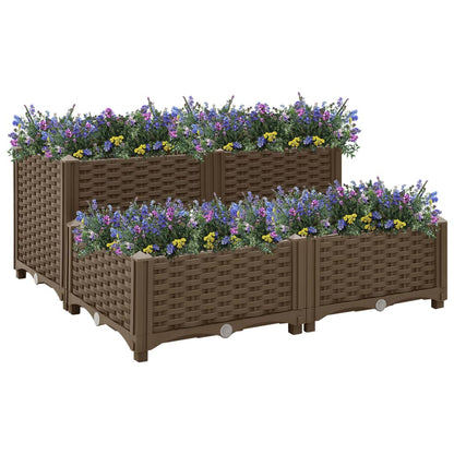 Raised Bed 80x80x38 cm Polypropylene