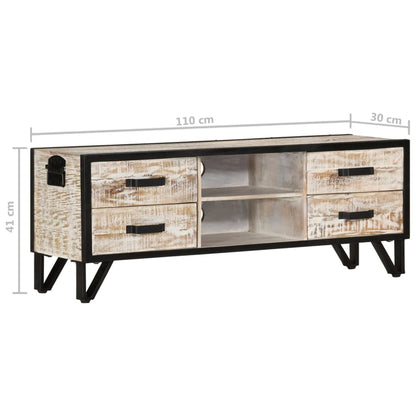 TV Cabinet 110x30x41 cm Solid Acacia Wood