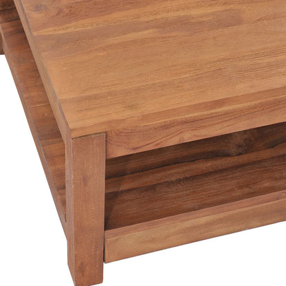 Coffee Table 68x67x35 cm Solid Teak Wood