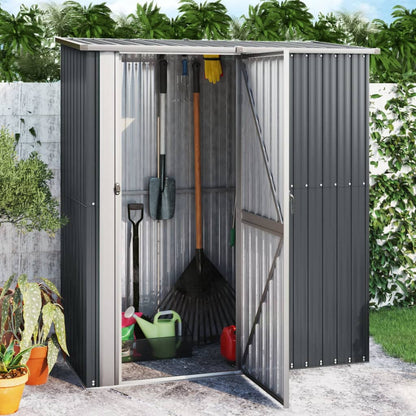 Garden Shed Anthracite 180.5x97x209.5 cm Galvanised Steel