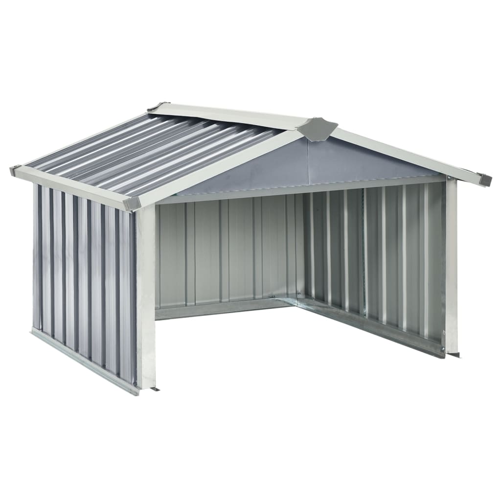 Garden Robot Lawnmower Shed 92x97x63 cm Galvanised Steel Grey