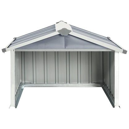 Garden Robot Lawnmower Shed 92x97x63 cm Galvanised Steel Grey