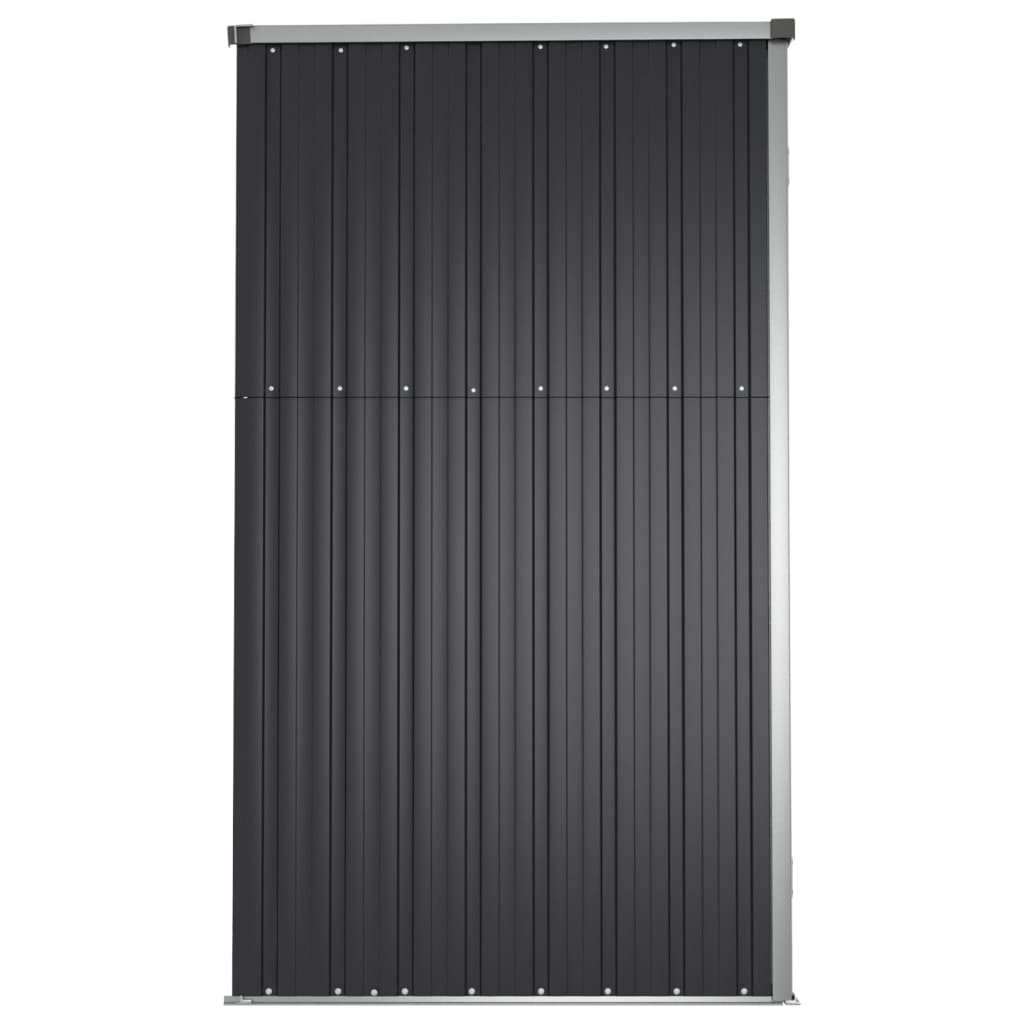 Garden Tool Shed Anthracite 161x89x161 cm Galvanised Steel